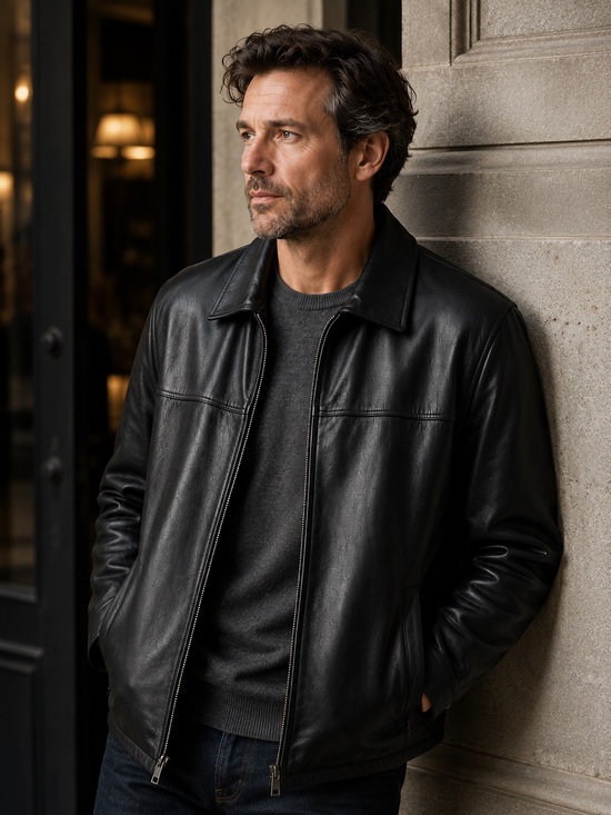 Danier Other - Vintage Danier Genuine Leather Jacket Men’s Large | Like New w/Garment Bag